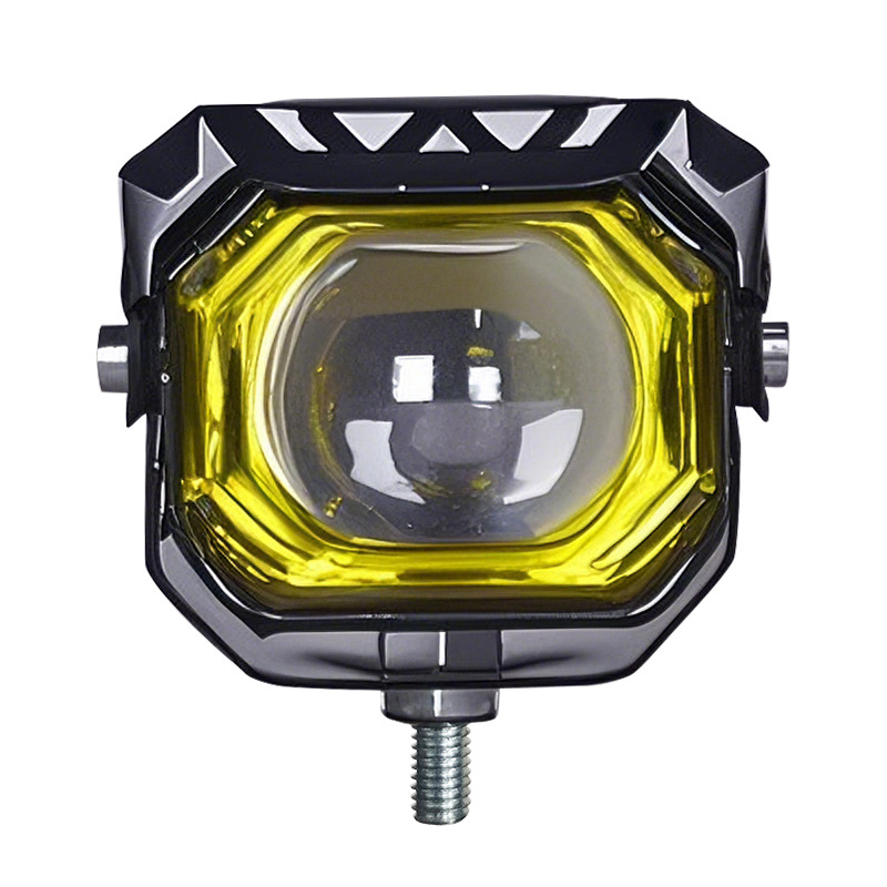 lámpara eléctrica super brillante led faro de motocicleta lente externa luz tangente luz fuerte noche paseo lejos y cerca faro