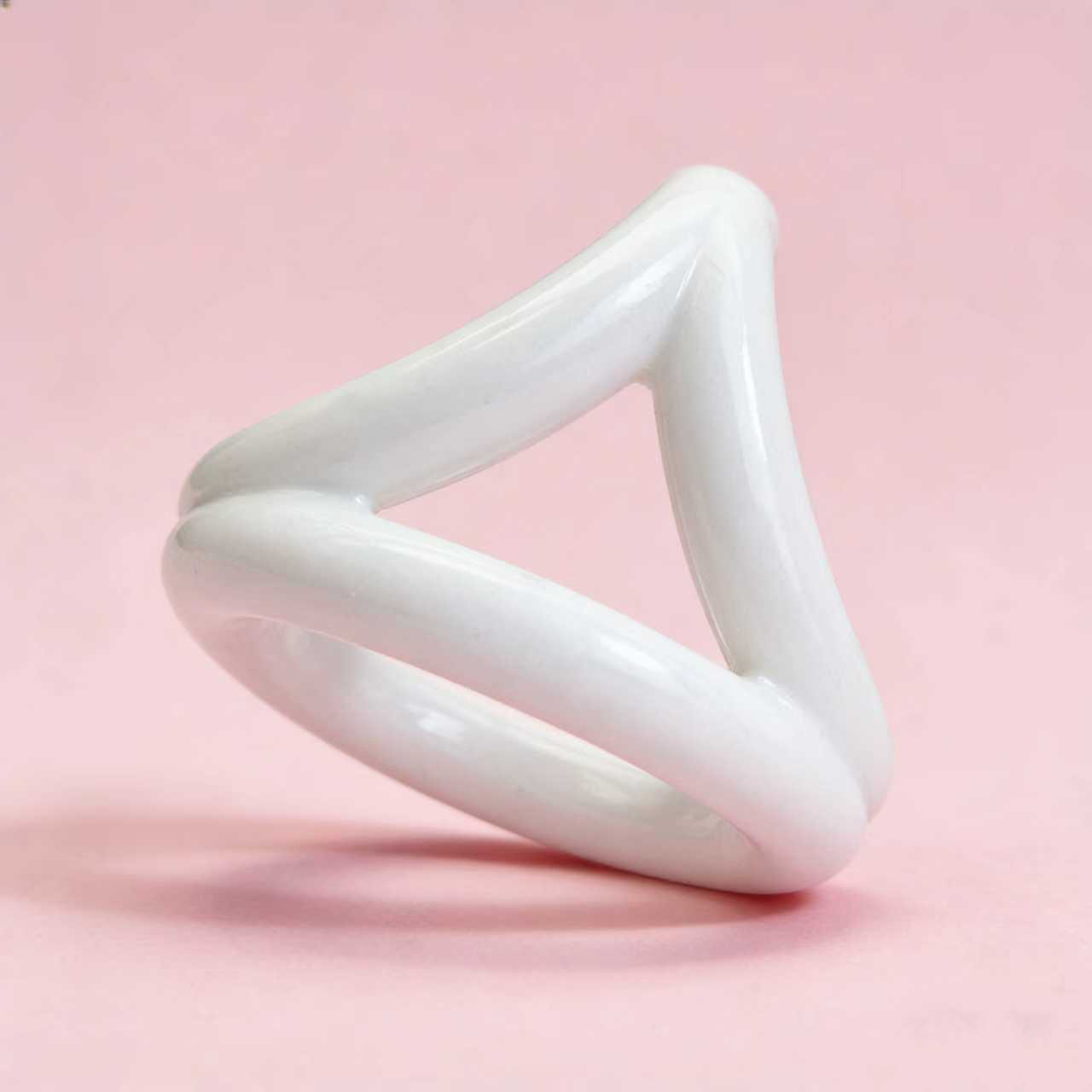 Men’s Wearable TPE Cock and Ball Ring, Manual Delay Support, Yellow — detail image 6