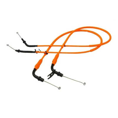 Motorcycle frame 10-13 Motorcycle Throttle Cable - orange-throttle-cable