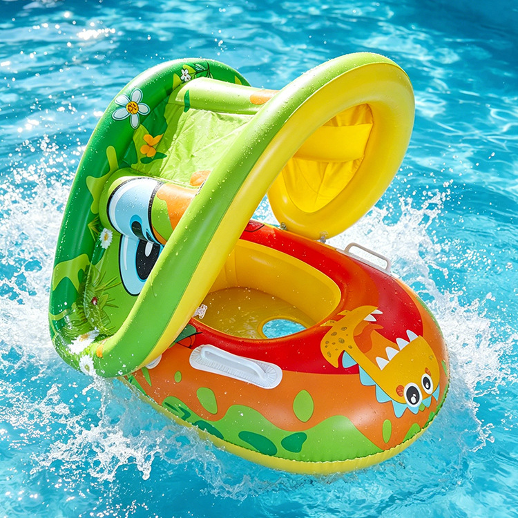 Anillo de natación infláble para niños pequeños barcos de agua para bebés embarcaciones de agua engrosado PVC asiento de niños PVC ecológico image 51