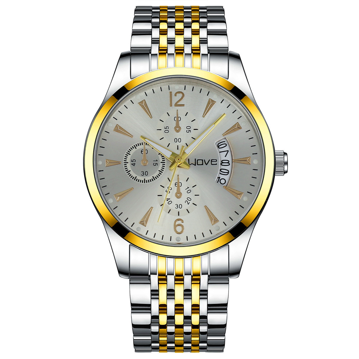 Men's Quartz Watch Business Calendar Multi-function Wristwatch_voghion.com