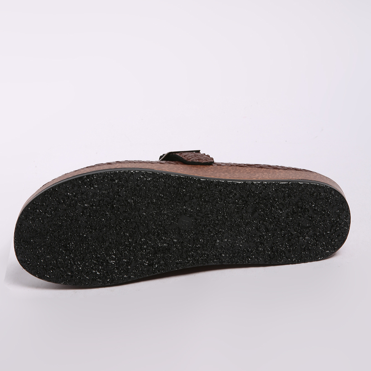 Summer Plus Size Retro Closed Toe Slippers For Women, Flat Low Heel, Wearable With Belt Buckle, Half Slippers_vogvips.com