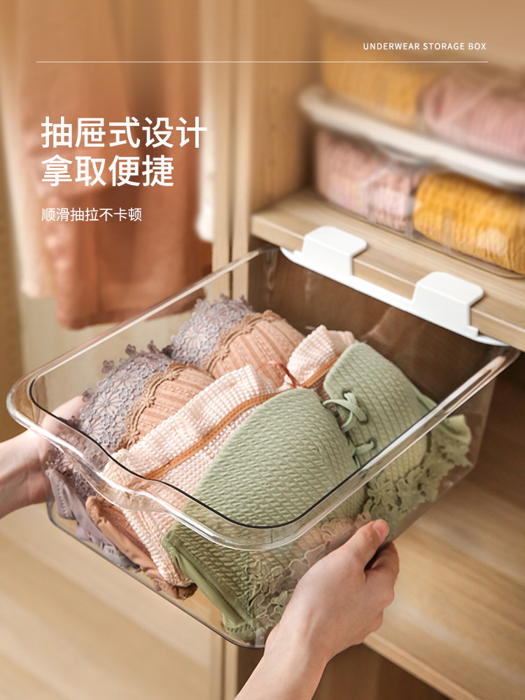 Underwear storage box, men's and women's underwear and socks storage hanging bag, bedroom wardrobe hanging shelf, underwear and pants storage magic storage device