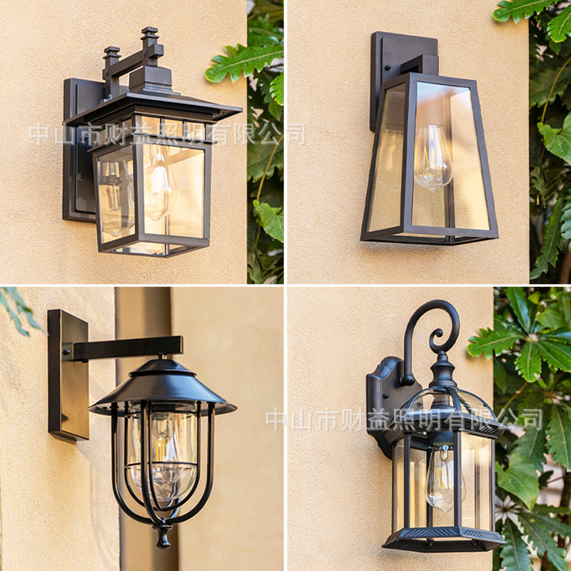 Outdoor Wall Lamp Waterproof Hotel Garden Wall Lamp Courtyard Led House Simple Modern Balcony Wall Lamp