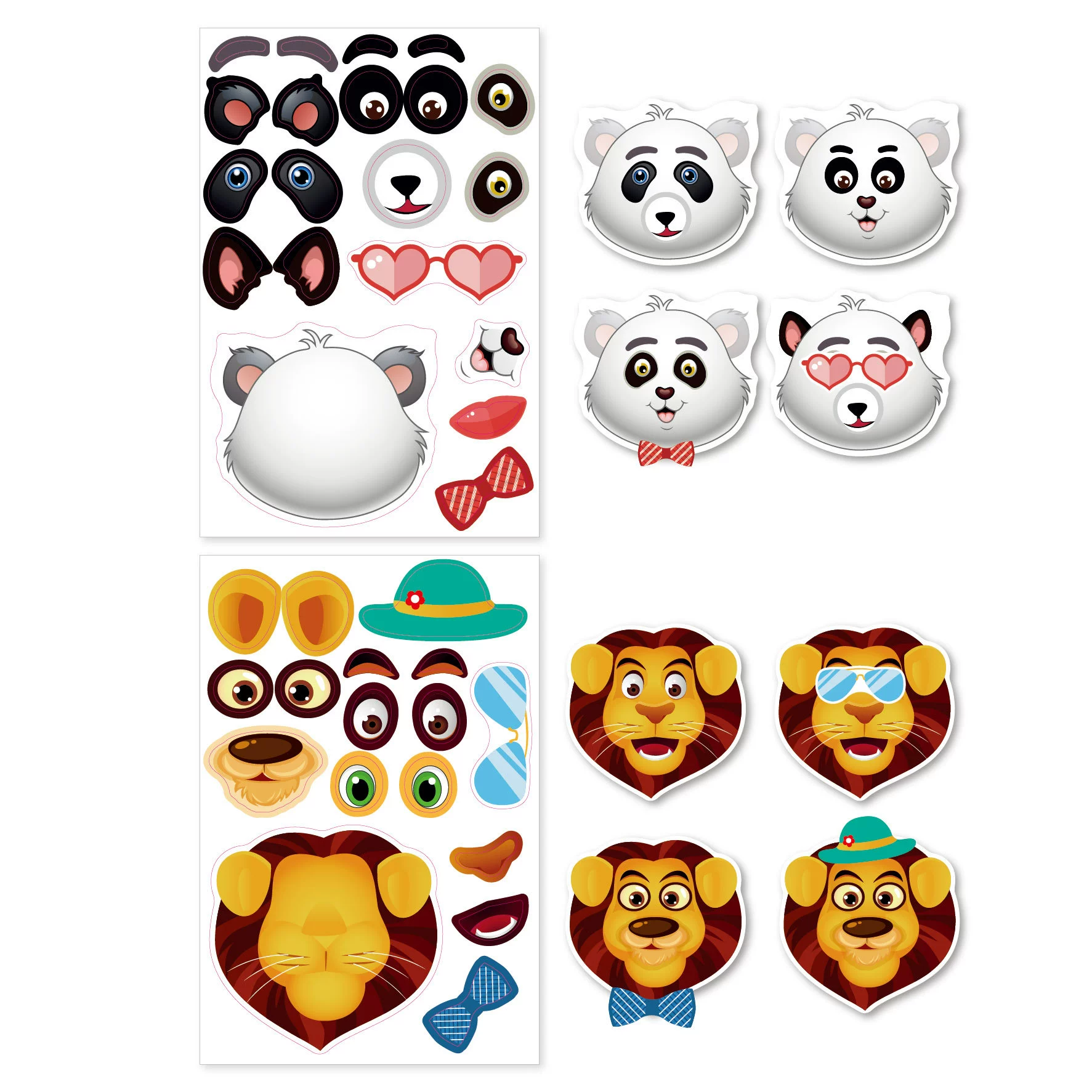 (跨境贸易), головоломка, детская cartoon наклейка для переодевания, DIY