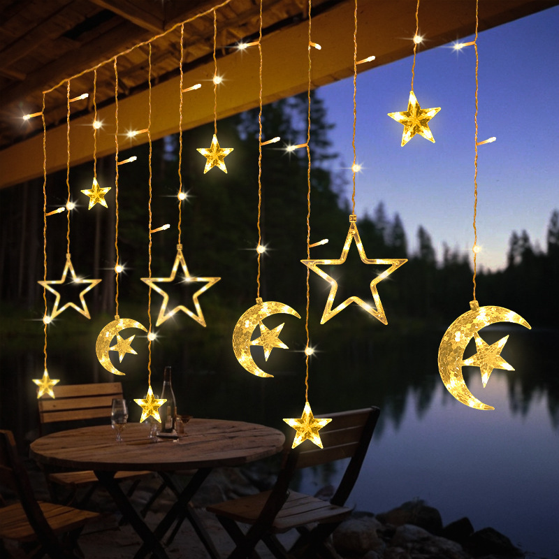 Led Star Lights, Flashing Lights, String Lights, Baby's Breath, Popular Lights, Room Bedroom Atmosphere Curtains, Romantic Decorative Lights