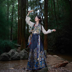 十三余小豆蔻儿[蛇沼鬼城-盗幕笔记联名] 马面裙套装新款汉服女夏