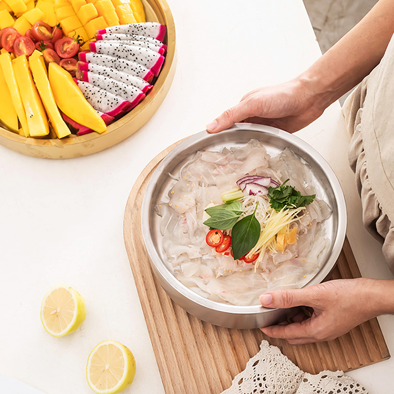 Nuevo acero inoxidable 304 sashimi placa de hielo pescado crudo salmón congelado placa de inyección de agua placa fresca suministro directo de fábrica