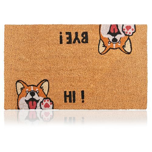 Amazon temu alambre material coco marrón inglés amor gatos y pájaros en la alfombra de la puerta antideslizante alfombra de entrada
