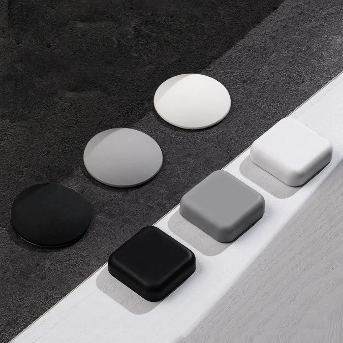 Утолщенный дверной коврик для предотвращения столкновений силиконовая дверь задняя дверь сенсорная дверная ручка анти-столкновение коврик без перфорации дверная Наклейка Анти-столкновение буфер ограничитель двери