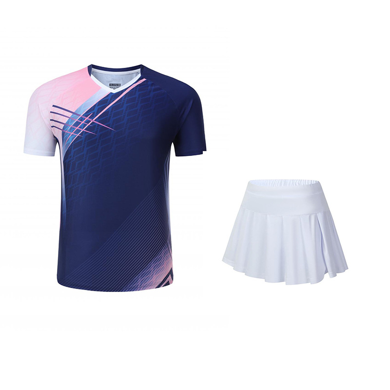 Royal blue + white skirt