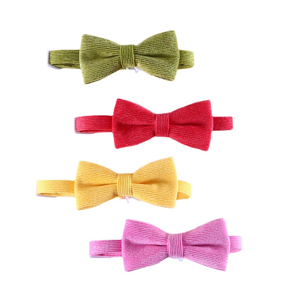Collar de corbata de color caramelo para mascotas, gato, perro, caballo, arco, accesorios de cumpleaños, anti-asfixia comercio exterior