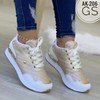 Europe and America new pattern goods in stock Muffin The thickness of the bottom Frenum leisure time Shallow mouth Single shoes Cross border Foreign trade Large Net sand gym shoes