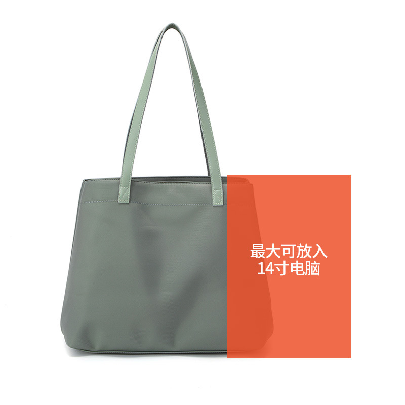 Women's Large Capacity Nylon Oxford Tote Bag, Casual Versatile Shoulder Bag, Trendy Canvas Handbag - Thumbnail 6