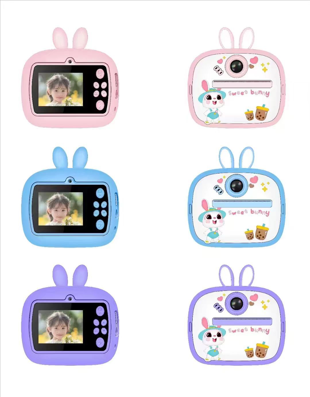 X2子供カメラは高精細ミニプリントカメラで撮影できます。