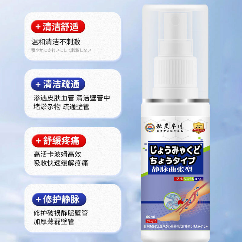 静脉弯曲型护理喷雾腿部久站不适小腿酸胀血管突出弯曲腿部护理液|undefined