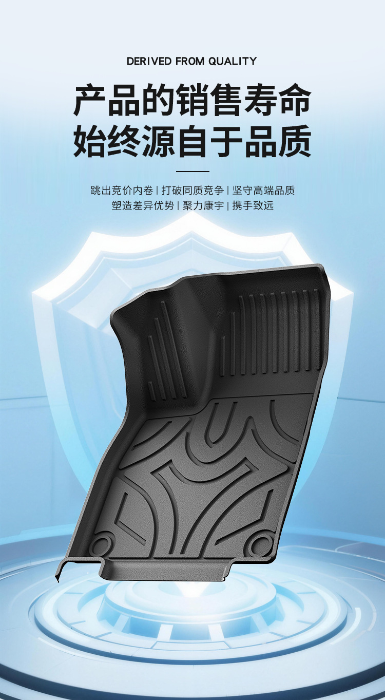 Suitable for 26 models of ARCFOX Beta T1 floor mats, ARCFOX Beta car eco-friendly TPE floor mats are waterproof and wear-resistant