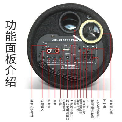 Home-Use Voice Announcement, Car speaker/subwoofer