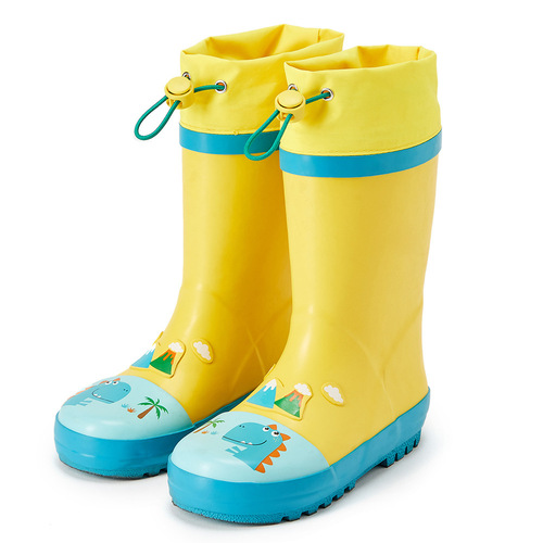 Lemon Baby Children's Rubber Rain Boots Cute Cartoon Student Rain Boots Baby Waterproof Water Shoes Wholesale Shipping