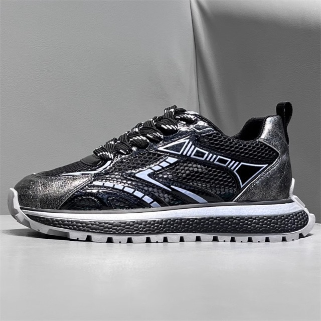 Light Luxury Casual Shoes For Men Spring And Summer Mesh Sneakers_voghion.com