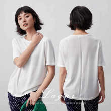「纯粹自然」凉感正肩基础款短袖女t恤2025新款上衣夏薄款纯色tee