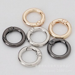 亜鉛合金スプリングバックル、スプリングバックル、衣料品金具、荷物スプリングリング、オープンリングキーホルダー、大量、優れた価格