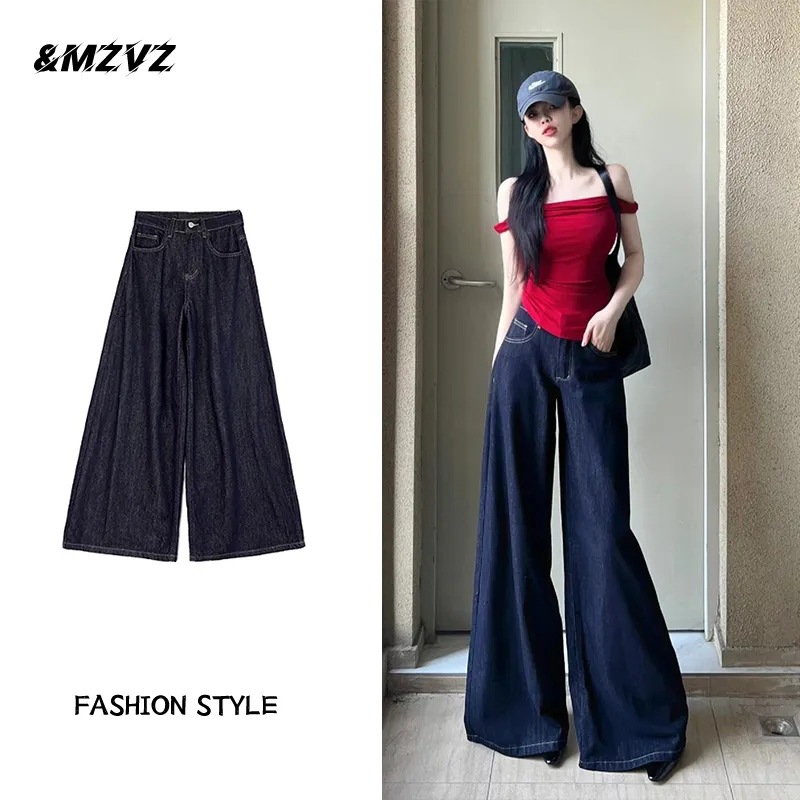 Pantalón retro vaquero azul