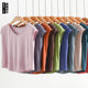Summer Thin Modal Sleeveless T-shirt Women's V-neck Short-sleeved Top Loose Large Size Vest Casual Solid Color Base Shirt