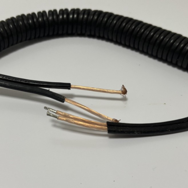 厂家直供PU双并旋螺线，亮面PU2芯，芯线pp，长度制定