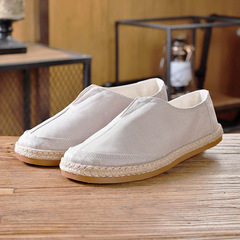 China style canvas shoes solid color one-step spring and autumn canvas shoes low-top single shoes men's shoes B360-666-570 