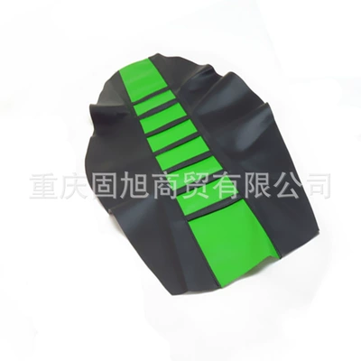 Motorcycle Off-Road Vehicle Seat Cushion Cover Modified Colorful Seat Cover Zhenglin Cqr250 Hailin M4M7 Universal (Motorcycle cushion) - green-in-the-middle-and-black-on-both-sides