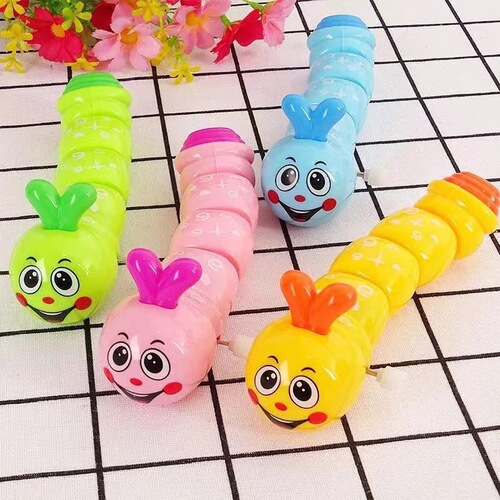 Cartoon children's wind-up caterpillar toy that can run, wind-up simulation cute small animal kindergarten gift
