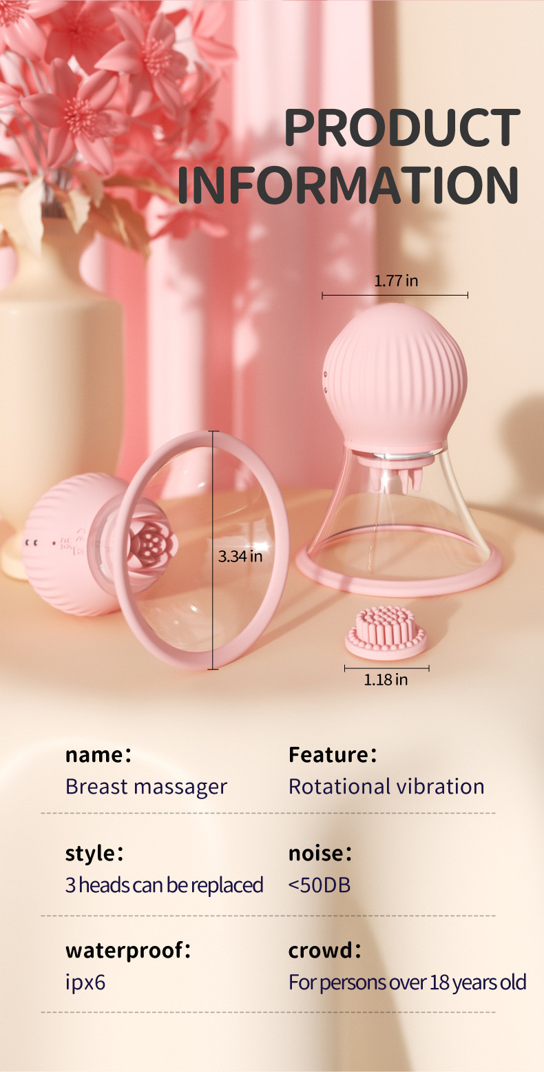 App Controlled Breast Massager With Vacuum Adsorption Technology_voghion.com