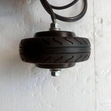 轮毂电机5寸滑板车电机36V,48V,24V,无刷电机白色黑色浅灰色