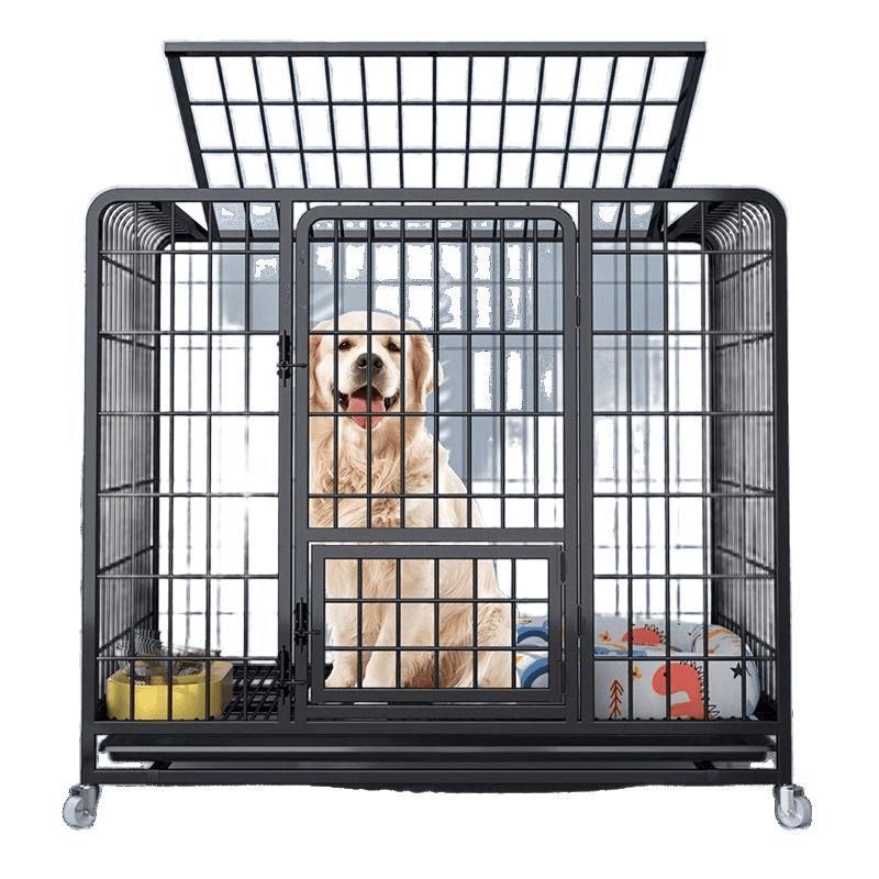 犬ケージ 小型犬 大型犬 トイレ付き 中型犬ケージ 屋内 ゴールデンレトリバー ラブラドール ペット工場 クロスボーダー|undefined