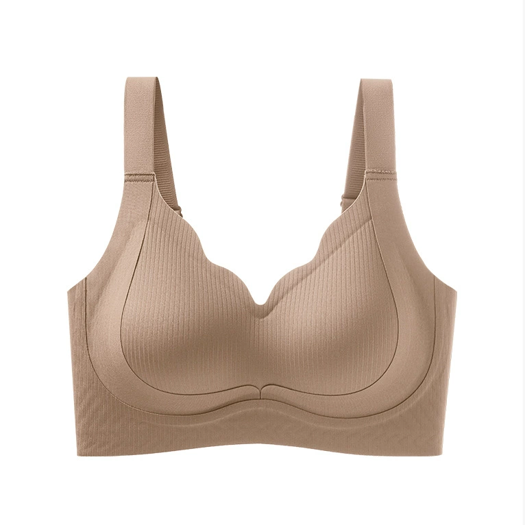 Wireless Supportive Push-Up Bra, Plus Size, Seamless Comfort, Sizes 75–100 (B–E Cups)