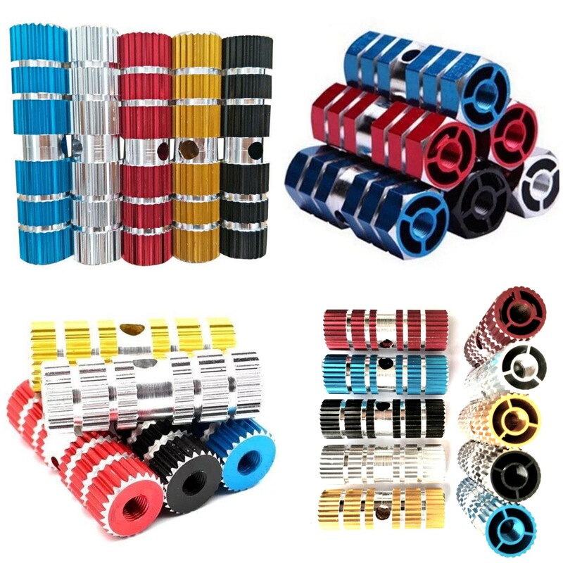 Bicycle Aluminum Alloy Extended Footrest Rocket Tube Solid Footrest Extended Mountain Bike Rear Seat Pedal Accessories
