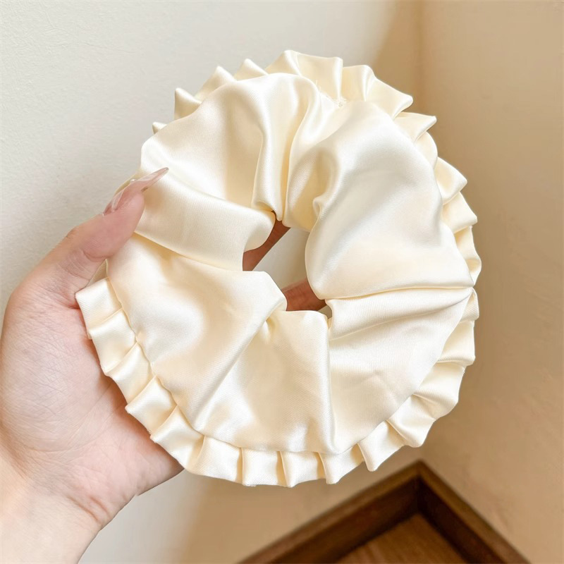 Anillo para el cabello del intestino grueso Mori Cuerda para el cabello de la cola de caballo femenina Albóndigas de sentido avanzado Cuerda para la cabeza Apuntar la cabeza Flor para el cabello Almohos elásticos Almohos para el cabello