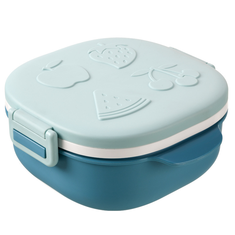 Portable Baby Insulated Lunch Box Lunch Box Stainless Steel Kidsren's Lunch Box Food Bowl Set Cute Cartoon Print