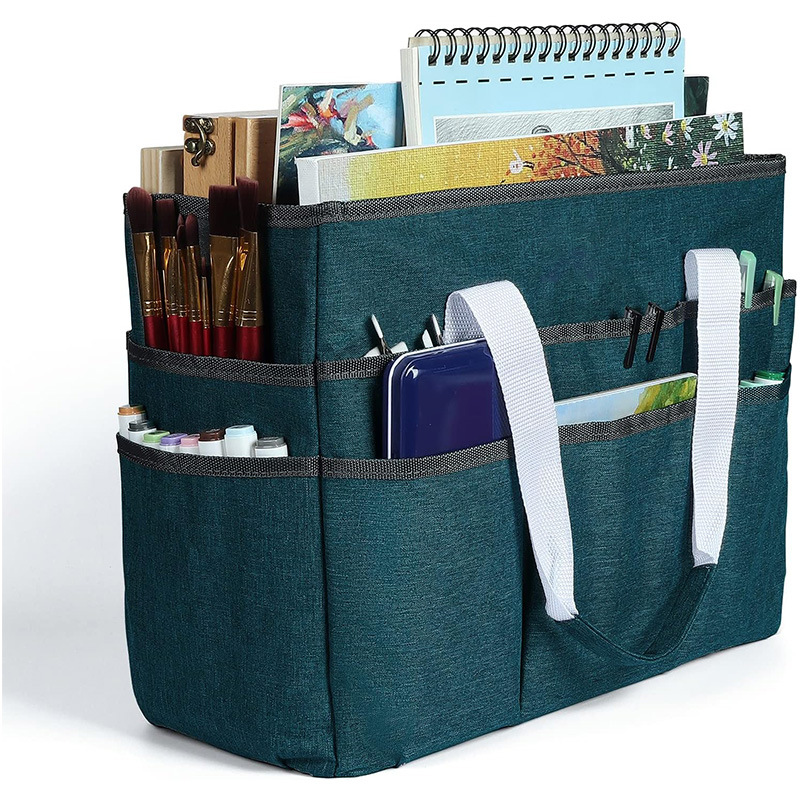 Hot-selling multi-functional large-capacity art easel storage bag, office supplies, teacher tote bag, portable art and stationery bag for outdoor use