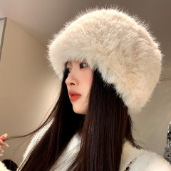 クロスボーダーの外国貿易は毛皮のミンクの毛の帽子の女性の秋の冬のぬいぐるみの漁師の帽子のモンゴルの帽子の湿った保温の耳の盆の帽子をまねます。