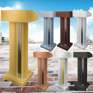 Stainless Steel Podium Hotel Restaurant Reception Welcome Desk Speech Parking Information Desk Property Registration Concierge Security Desk