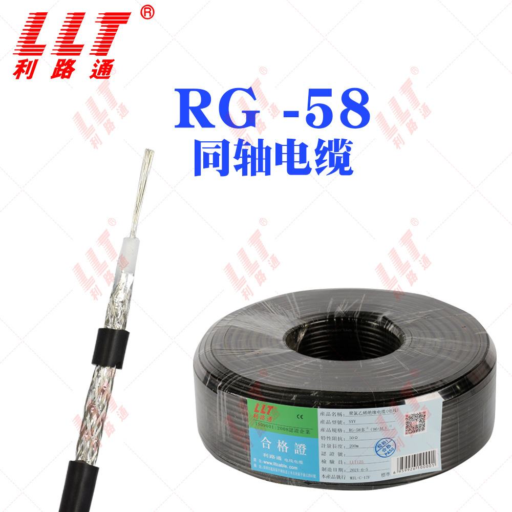 Lee leads Manufactor customized RG-59/U RG-58/U RF coaxial cable 64/96/128 Coding signal line