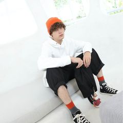 400克重磅冬款純棉銀狐絨加絨加厚連帽套頭口袋衛衣寬鬆跨境 推薦