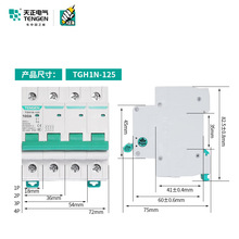 天正电气TGH1N-125小型隔离开关1P/2P单相3P/4P三相100A闸刀闸63A