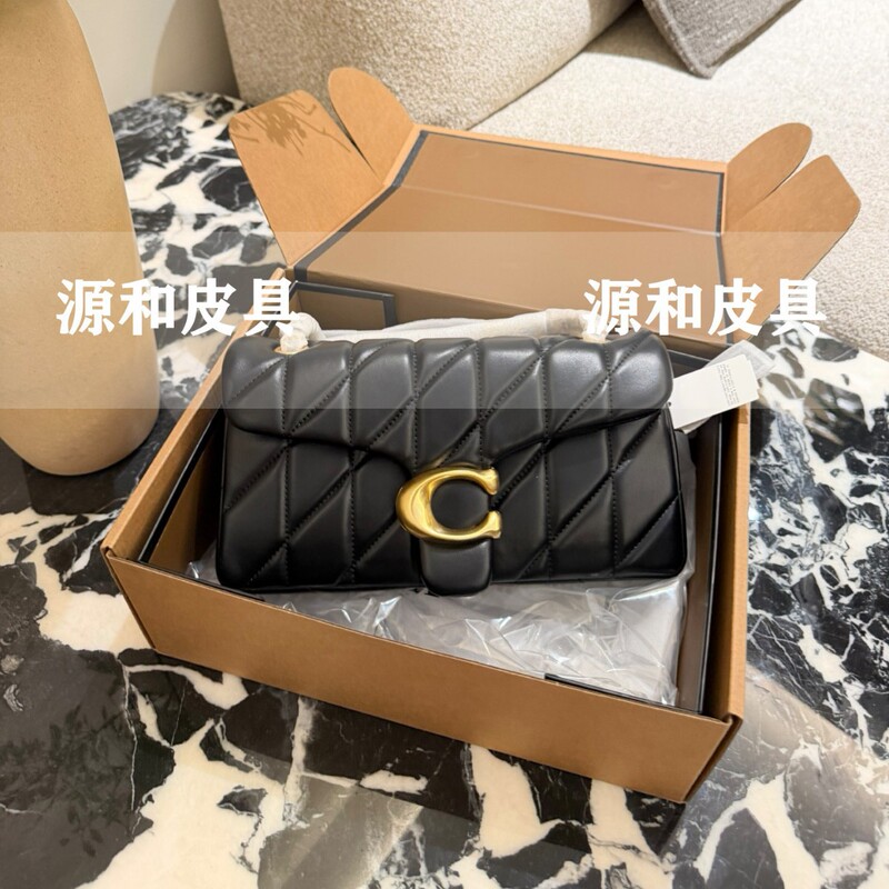 C Brand Tabby Series Crossbody Bag Leather Chain Bag C-Shaped Lock Messenger Bag Shoulder Bag Casual Handbag for Commuting C Brand Tabby Series Crossbody Bag Leather Chain Bag C-Shaped Lock Messenger Bag Shoulder Bag Casual Handbag for Commuting
