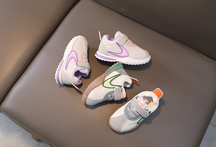 2023 Spring New Casual Mesh Breathable Boys Girls' Sports Lightweight Middle and Small Children's Running Shoes_voghion.com