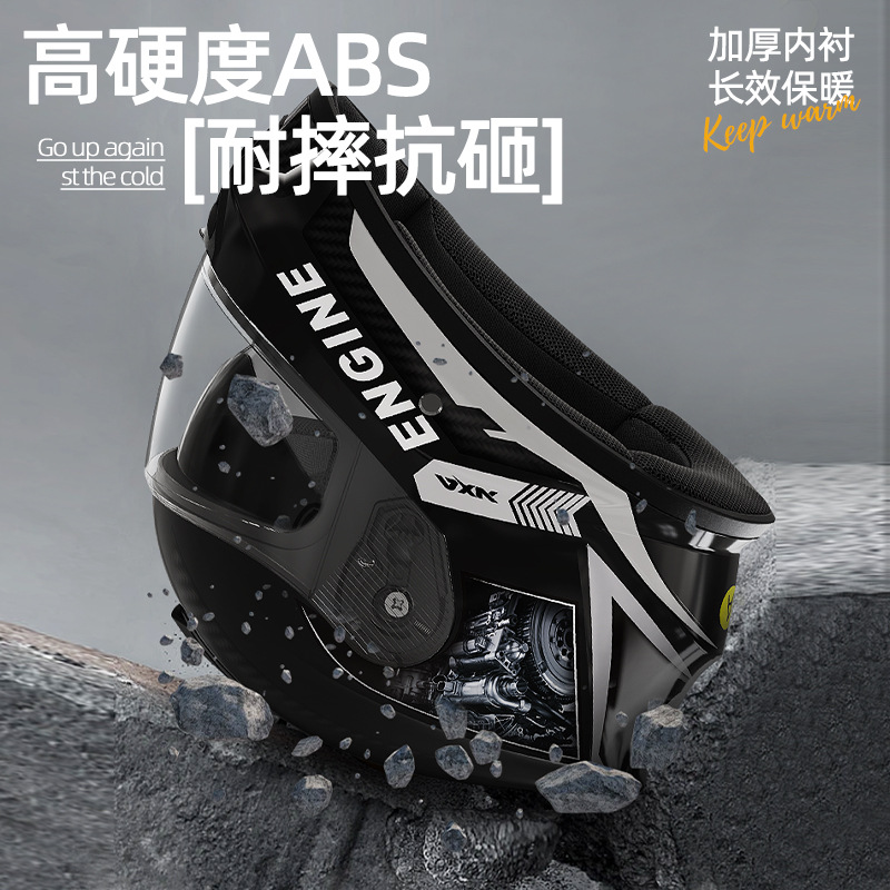 Nuevo casco de motocicleta certificado por la norma nacional 3C / DOT para hombres cuatro estaciones universal para mujeres en invierno para vehículos eléctricos casco completo