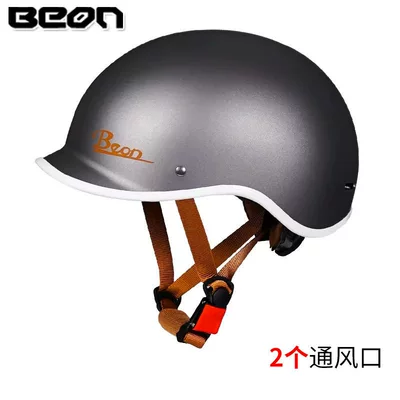 Motosiklet kaskı (dəbilqə) Helmet Safety Hat for Men - titanium-orange-l-2-vents