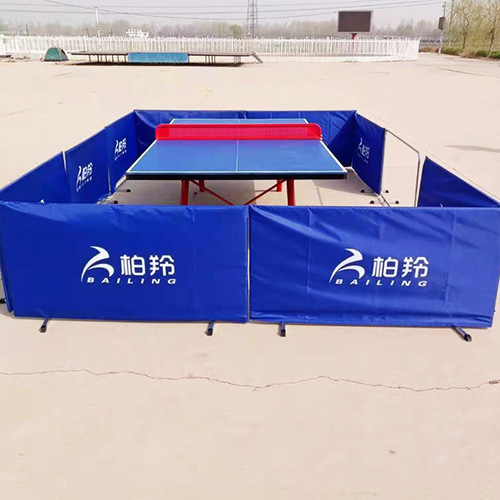 Ping pong court backboard rail fence enclosable indoor arena backboard with logo printing backboard manufacturer